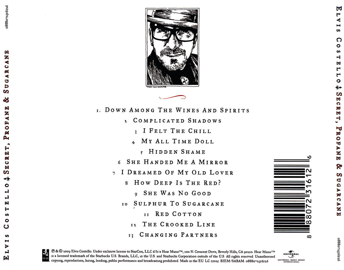 Elvis Costello  Secret, Profane Y Sugarcane : Back